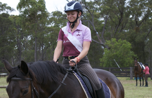 riding outdoors